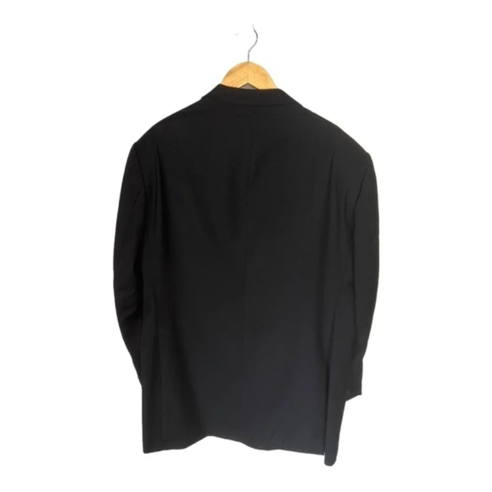 Giorgio Armani Black Basic Sport Coat Blazer Jacket Men Size 42 3 Button